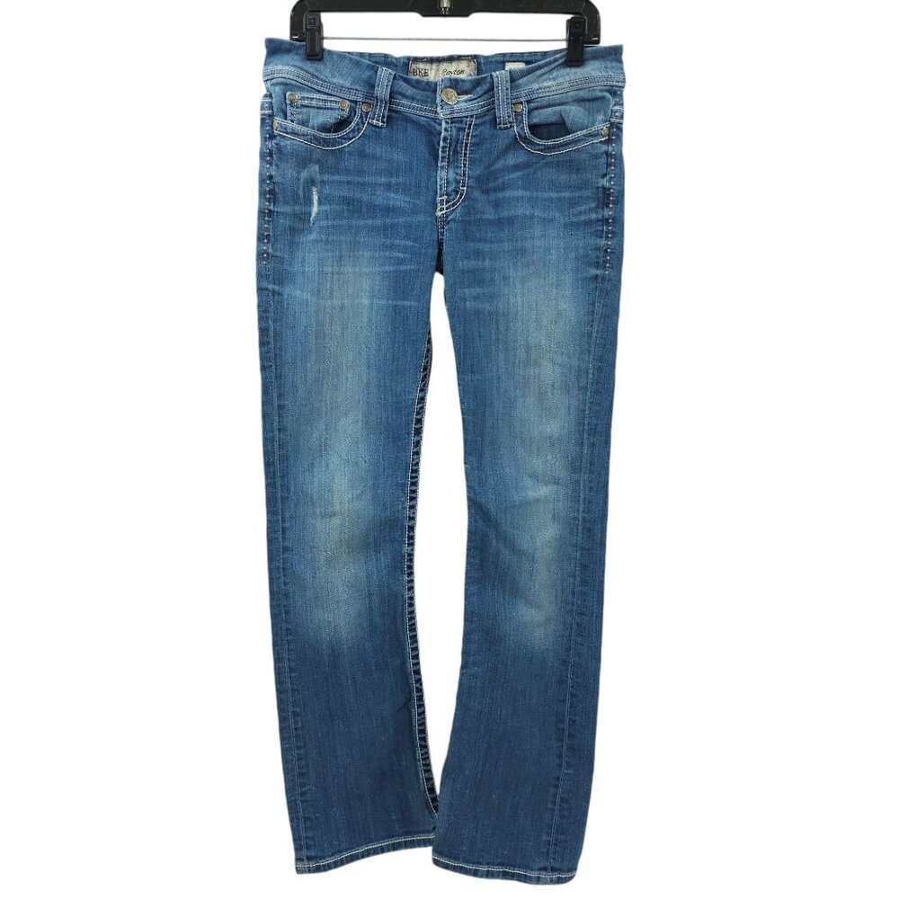 Buckle Women's Boot Cut Jeans - Medium Blue Wash
